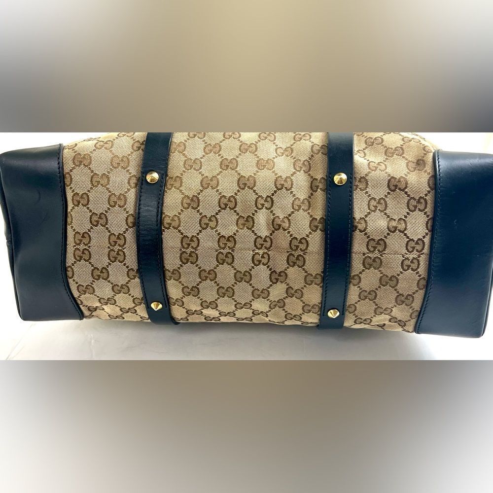 Gucci  GG Supreme Canvas Studded Patti Tote with Leather Trim - Picture 8 of 17